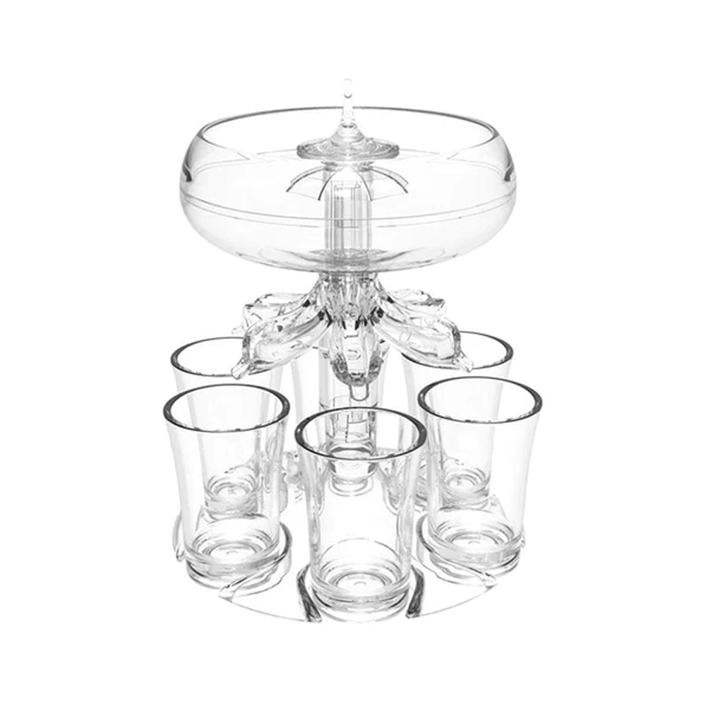 6 Shot Glass Dispenser and Holder