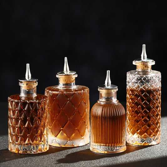 Cocktail Bitters Bottle Vintage Glass