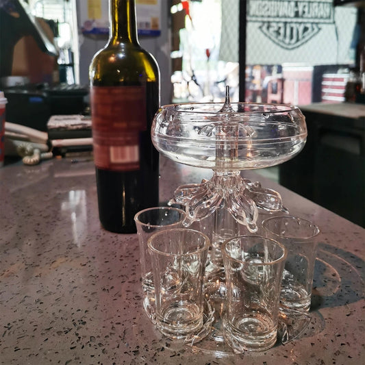 6 Shot Glass Dispenser and Holder