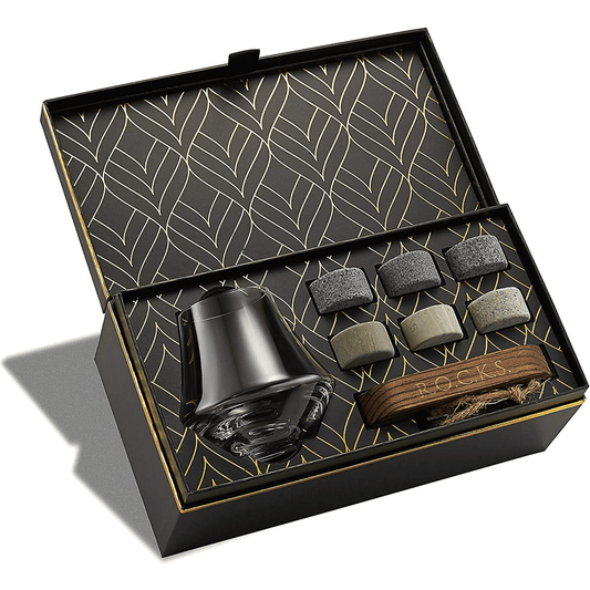 The Connoisseur's Set - Chilling Stones & Crystal Nosing Tasting Glass