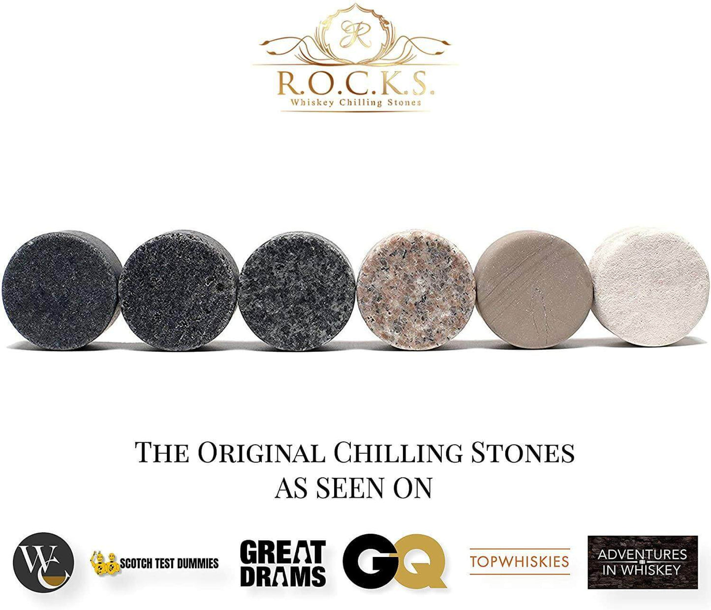 The Connoisseur's Set - Chilling Stones & Signature Scotch Glass Edition
