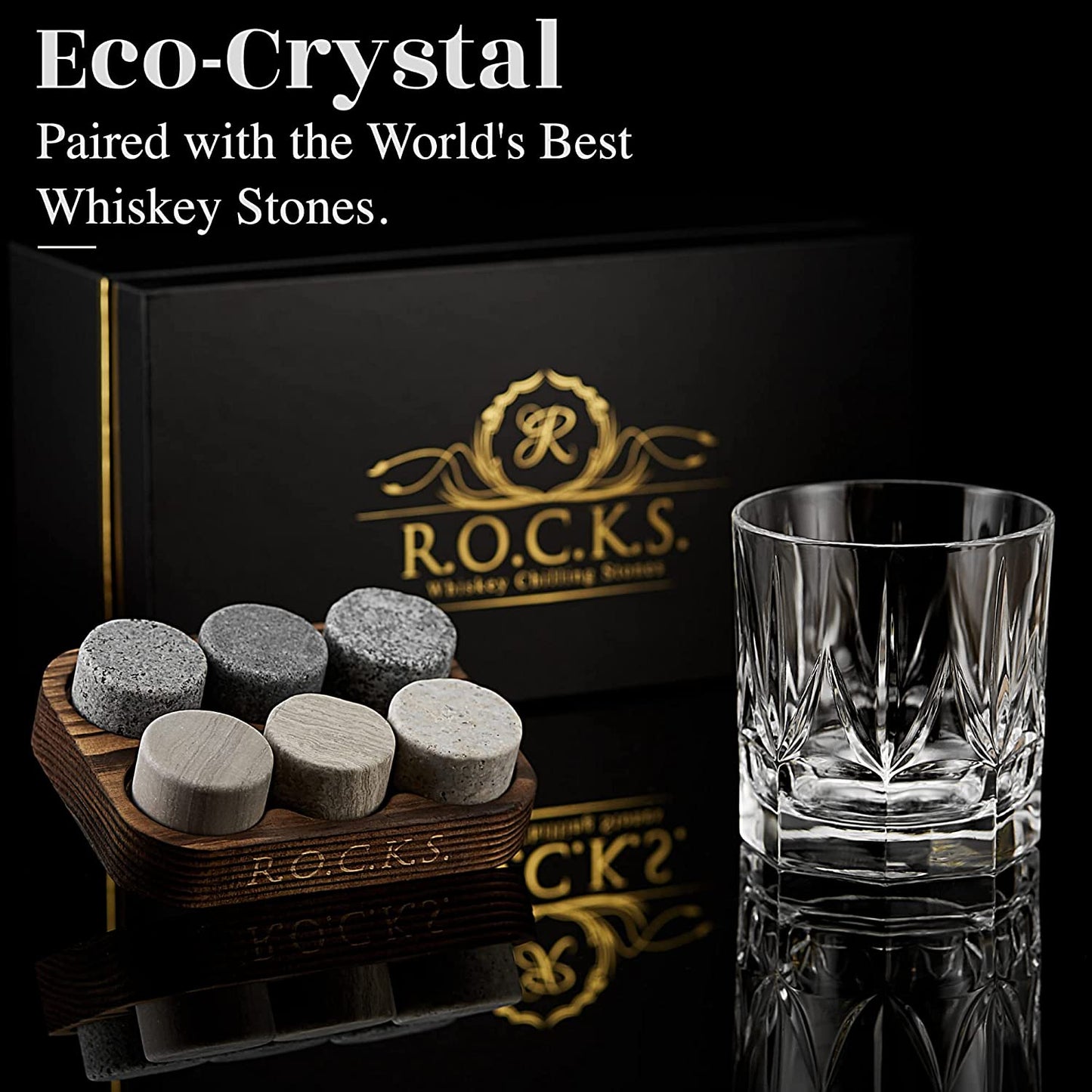 The Connoisseur's Set - Chilling Stones & Imperial Whiskey Glass