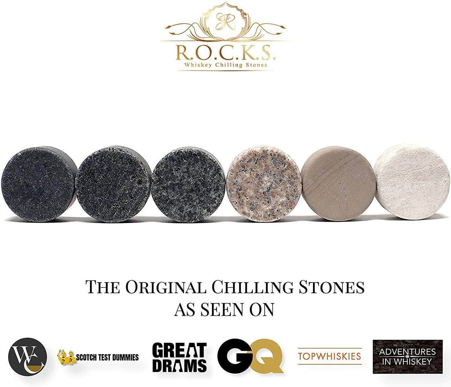 The Connoisseur's Set - Chilling Stones & Crystal Nosing Tasting Glass